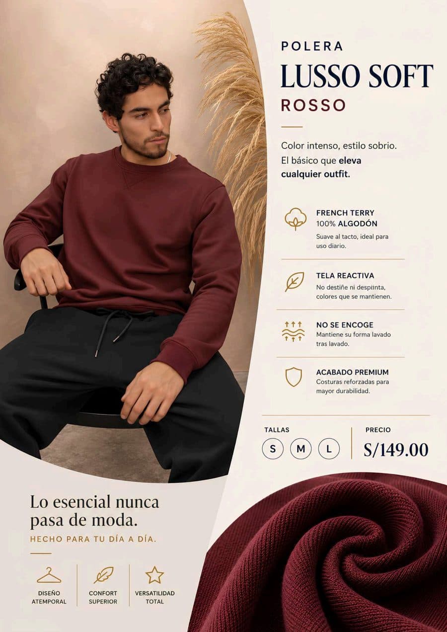 Polera Soft Rosso en el catálogo Julio 2026