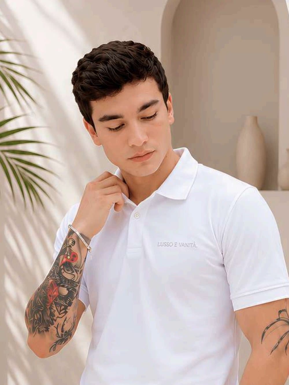 Polo Essence Blanco — Blanco
